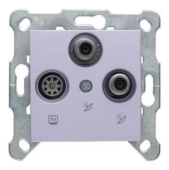 Розетка телевизионная/спутниковая Panasonic Karre Plus &amp; Arkedia Slim серебро (wktt04662sl-ru)