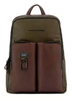 Рюкзак унисекс Piquadro Harper зеленый/коричневый (ca3869ap/vetm)