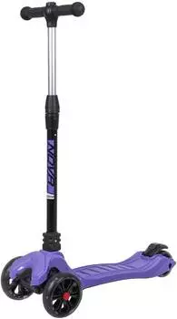 Самокат Novatrack RainBow Pro, детский, 3-колесный, фиолетовый/черный (135pro.rainbow.vt20)