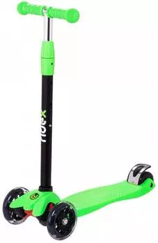 Самокат Ridex 3D Snappy 2.0, детский, 3-колесный, зеленый/черный (ут-00014409)