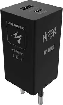 Сетевое зар./устр. Hiper HP-WC003 черный