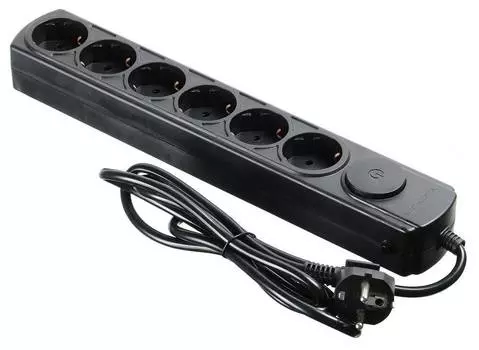 Сетевой фильтр Ippon BK212 1.8м черный