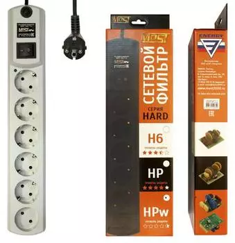 Сетевой фильтр Most HPw 2м белый (hpw 2м бел)