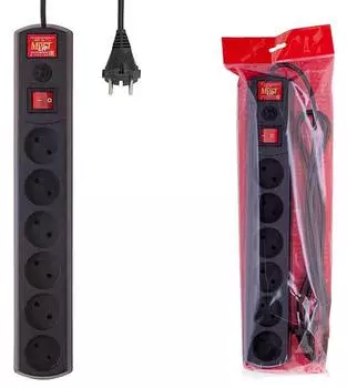 Сетевой фильтр Most LR 1.7м черный (lr 6-1.7-ч)