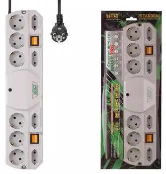 Сетевой фильтр Most TRG 2м белый (most trg-б-2 м)