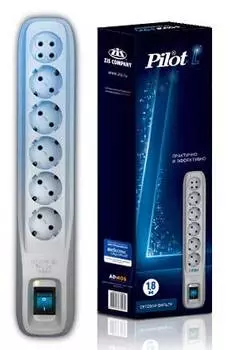 Сетевой фильтр Pilot L 1.8м белый