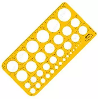 Шаблон чертежный Rotring желтый/прозрачный (s0221691)