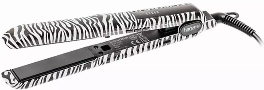 Щипцы Harizma Style Colors черный/белый (H10336LED-01)