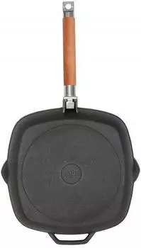 Сковорода-гриль Биол 10241, черный, (без крышки)