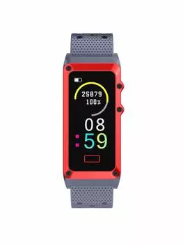 Смарт-браслет Digma Force A8 TFT синий/серый/красный