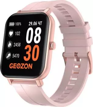 Смарт-браслет Geozon Runner TFT розовый/розовый