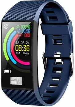 Смарт-браслет Smarterra Fitmaster Pulsar IPS синий/синий