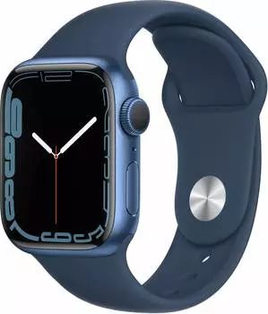 Смарт-часы APPLE Watch Series 7 A2473 синий (mkn13ll/a)