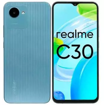 Смартфон Realme C30 64ГБ, голубой (6049633)