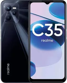 Смартфон Realme C35 128ГБ, черный (6042396)