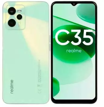 Смартфон Realme C35 128ГБ, зеленый (6042397)