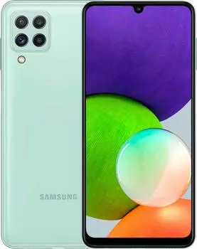 Смартфон Samsung Galaxy A22 SM-A225F 128ГБ, мятный (sm-a225flggcau)