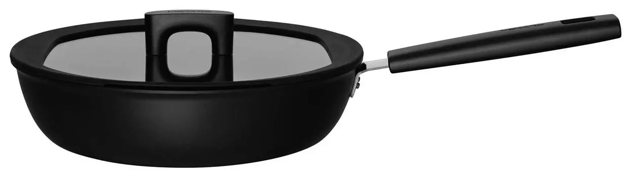 Сотейник Fiskars Hard Face 1052232 (с крышкой) черный