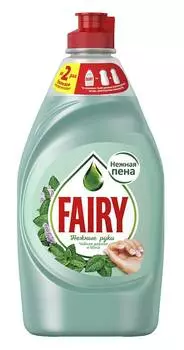 Средство для мытья посуды Fairy 0.45л чайное дерево жидкость бутылка