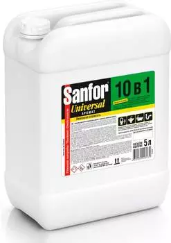 Средство моющее Санфор 10 в 1 5000мл лимонная свежесть канистра