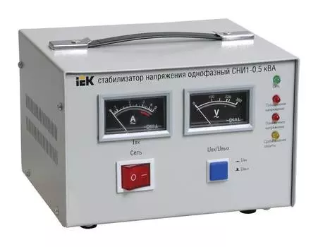 Стабилизатор напряжения IEK СНИ1 серый (ivs10-1-00500)