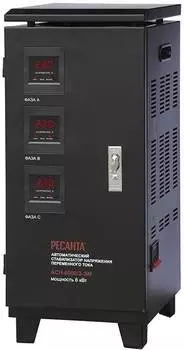 Стабилизатор напряжения Ресанта АСН-6000/3-ЭМ черный (63/4/3)