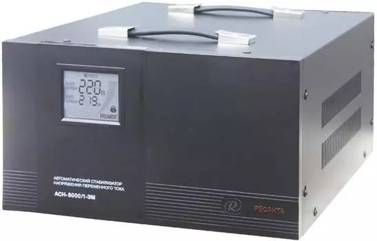 Стабилизатор напряжения Ресанта АСН-8000/1-ЭМ черный (63/1/7)