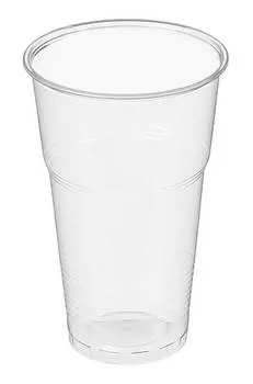 Стакан пласт. 500мл (упак.:50шт) прозрачный