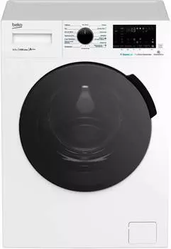Стиральная машина средняя Beko WSPE6H616W, с фронтальной загрузкой, 6.5кг, 1200об/мин