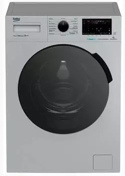 Стиральная машина средняя Beko WSPE7H616S, с фронтальной загрузкой, 7.5кг, 1200об/мин