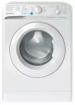 Стиральная машина средняя Indesit BWSB 61051 WWV RU, с фронтальной загрузкой, 6кг, 1000об/мин (869991641610)