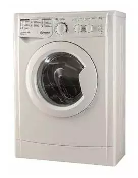 Стиральная машина суперузкая Indesit EWUC 4105, с фронтальной загрузкой, 4кг, 1000об/мин (869990891070)
