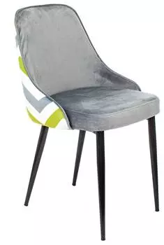 Стул Бюрократ KF-5 черный/белый (kf-5/zig/grey)