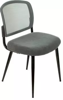 Стул Бюрократ KF-8 черный (kf-8/grey)