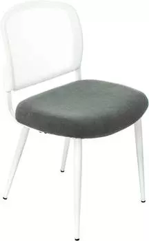 Стул Бюрократ KF-8W, обивка: ткань, цвет: серый/белый, каркас: металл (kf-8w/grey)