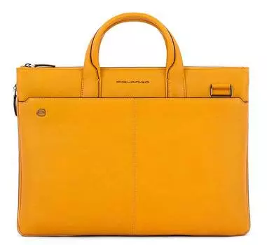 Сумка для ноутбука Piquadro Black Square желтый, кожа натуральная (ca4021b3/g)