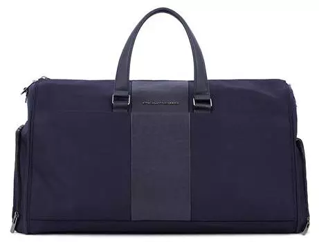 Сумка дорожная Piquadro Brief2 синий, кожа натуральная и нейлон (pa6147br2/blu)