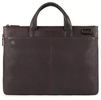 Сумка для ноутбука Piquadro Black Square темно-коричневый, кожа натуральная (ca4021b3/tm)