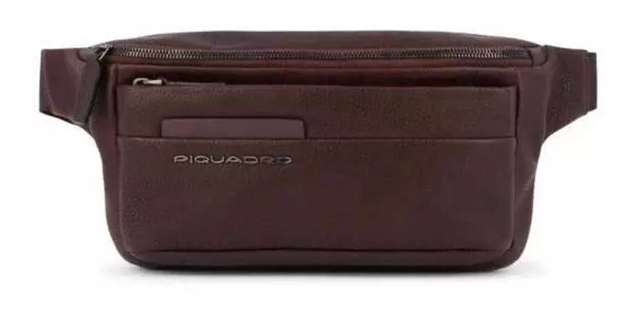Сумка на пояс мужская Piquadro Paavo темно-коричневый, кожа натуральная (ca2174s122/tm)