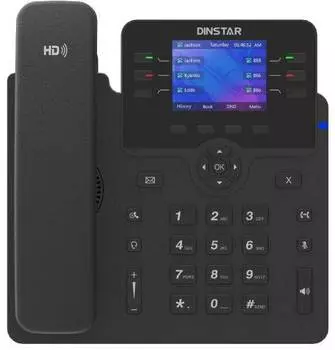 Телефон IP Dinstar C63GP черный