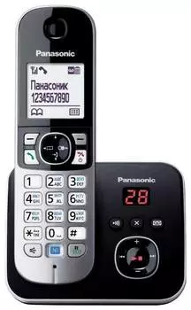 Телефон Panasonic KX-TG6821RUM серый металлик