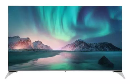 Телевизор Hyundai Android TV H-LED65QBU7500, 65", QLED, 4K Ultra HD, Android, черный