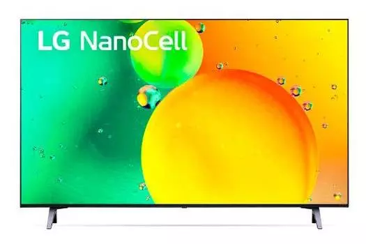 Телевизор LG 43NANO756QA.ADKG, 43", NanoCell, 4K Ultra HD, WebOS, черный