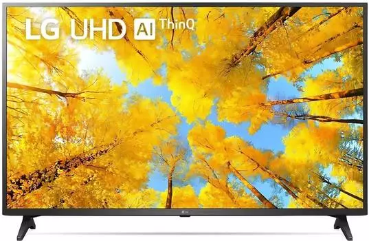 Телевизор LG 50UQ75006LF.ARUB, 50", LED, 4K Ultra HD, WebOS, черный