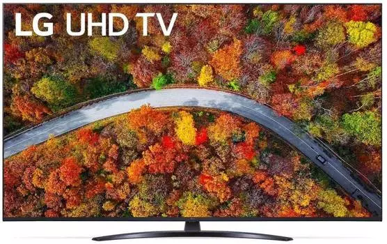 Телевизор LG 55UP81006LA.ADGG, 55", LED, 4K Ultra HD, WebOS, синяя сажа
