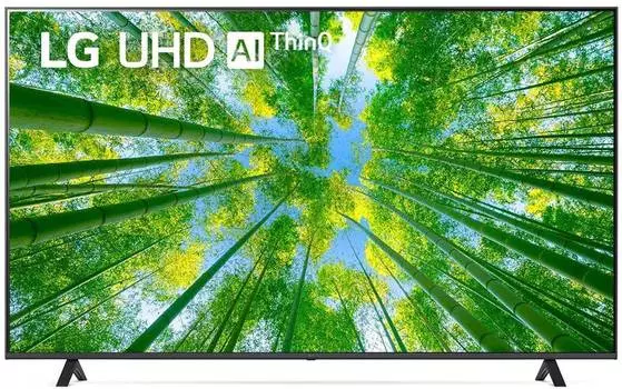Телевизор LG 55UQ80006LB.ADKG, 55", LED, 4K Ultra HD, WebOS, металлический серый