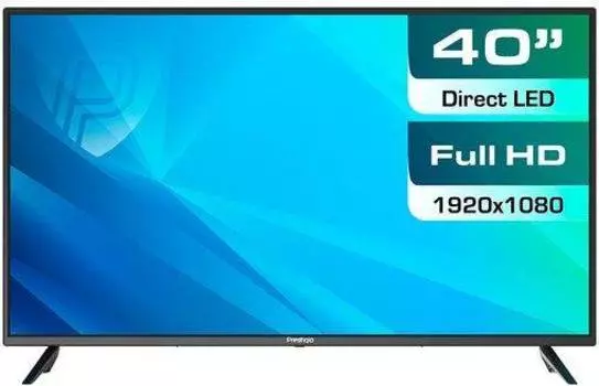 Телевизор Prestigio PTV40SN04YCISBK, 40", FULL HD, черный