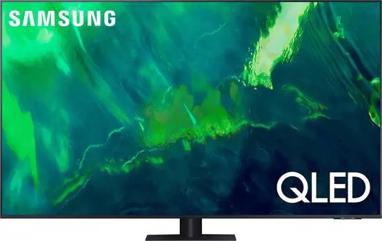 Телевизор Samsung Series Q QE55Q70AAUXRU, 55", QLED, 4K Ultra HD, темно-серый