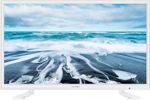 Телевизор Yuno ULM-24TCW112, 24", LED, HD, белый