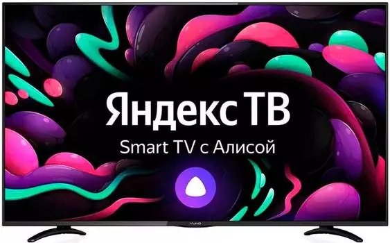 Телевизор Yuno Яндекс.ТВ ULX-50UTCS3234, 50", LED, 4K Ultra HD, Яндекс.ТВ, черный